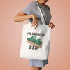 AUS I'm Going to Bed (metal) Canvas Tote Bag