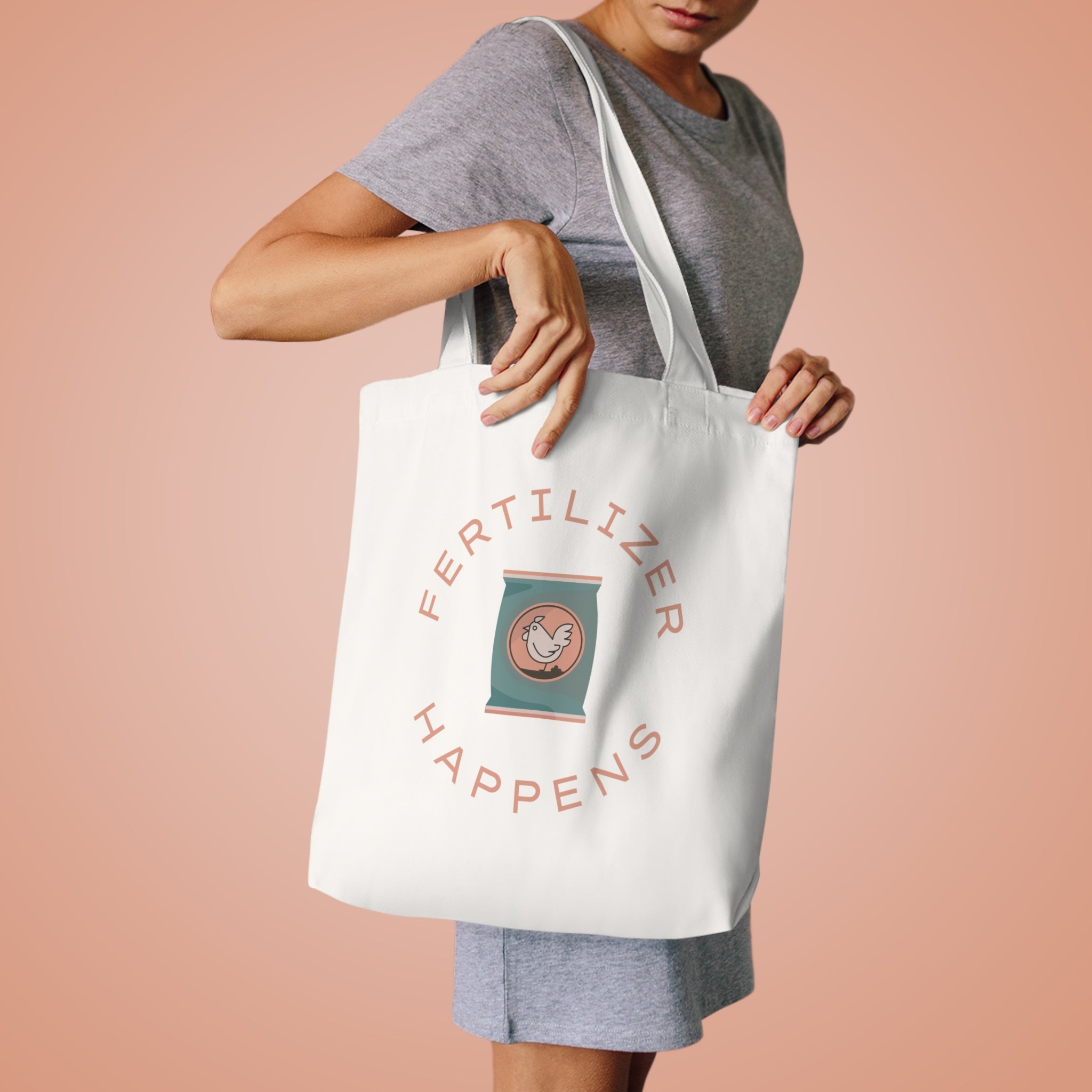 AUS Fertilizer Happens Canvas Tote Bag