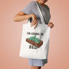 AUS I'm Going to Bed (brick) Canvas Tote Bag