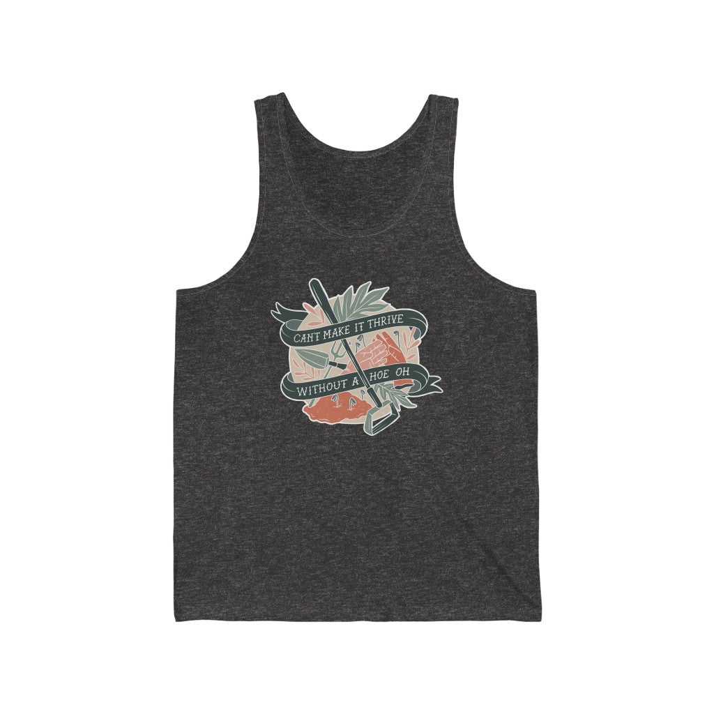 hoeing the ground tank top